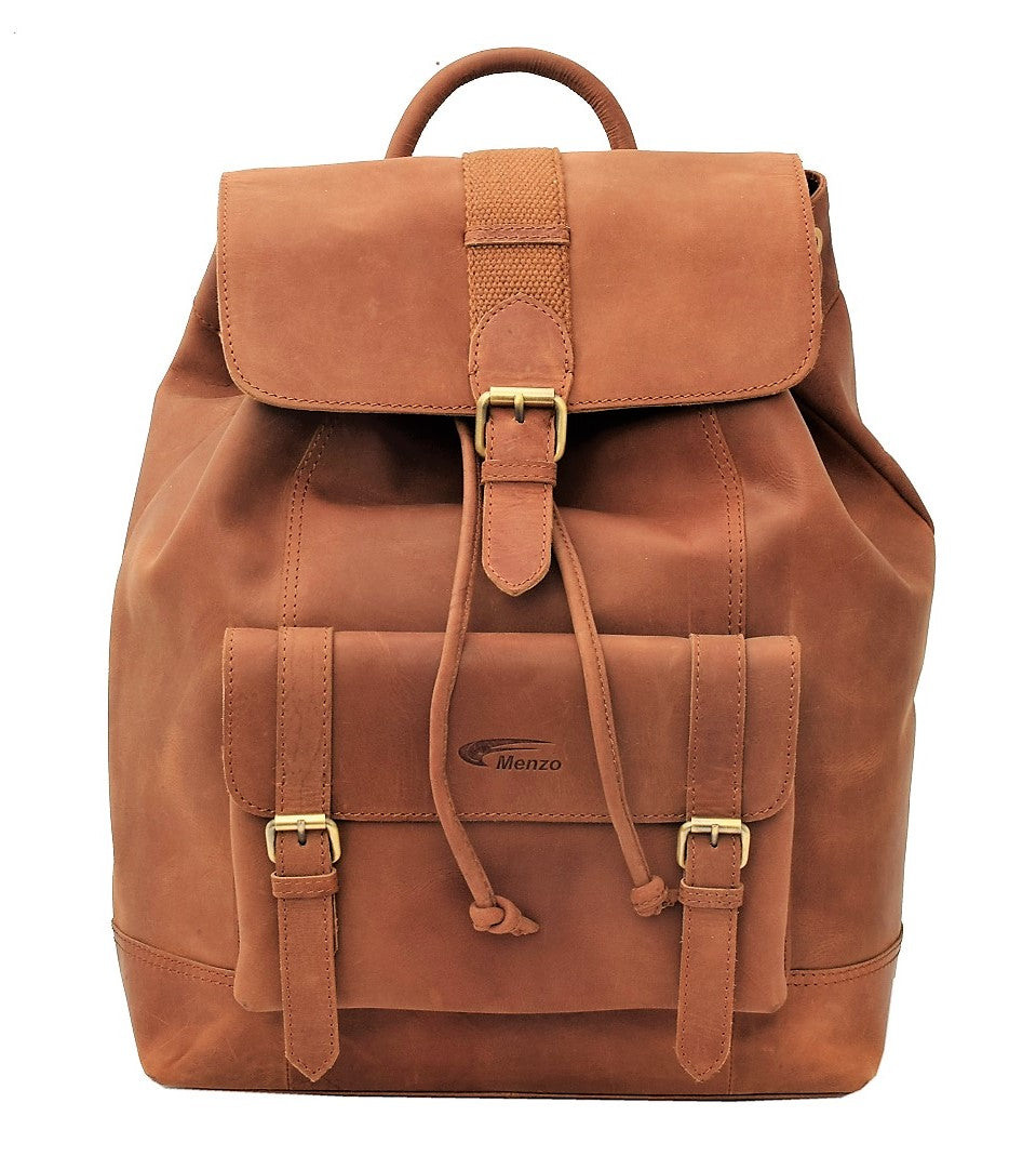 Menzo MB60 Rucksack Büffelleder/deltabraun