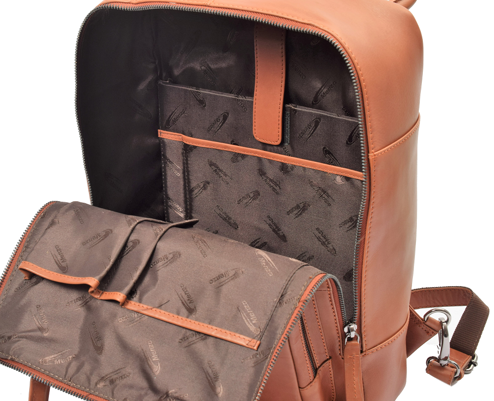 Menzo MB65D - Rucksack Rindsleder/cognac
