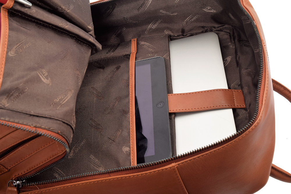 Menzo MB65D - Rucksack Rindsleder/cognac