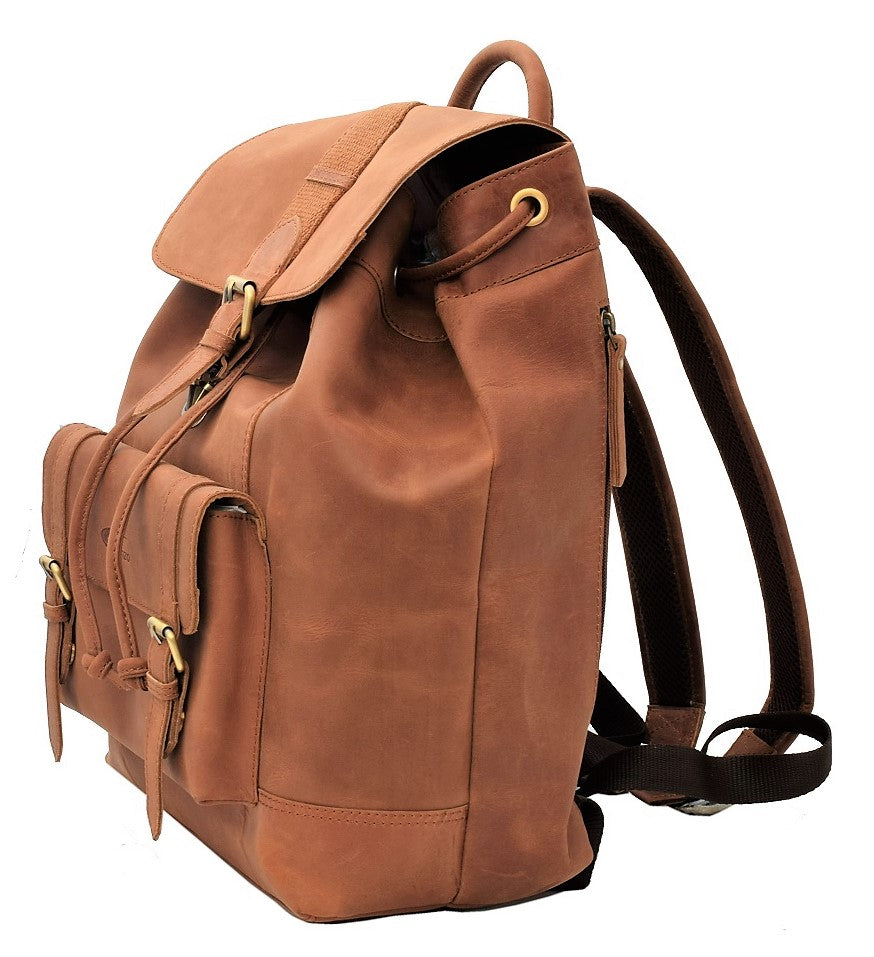 Menzo MB60 Rucksack Büffelleder/deltabraun