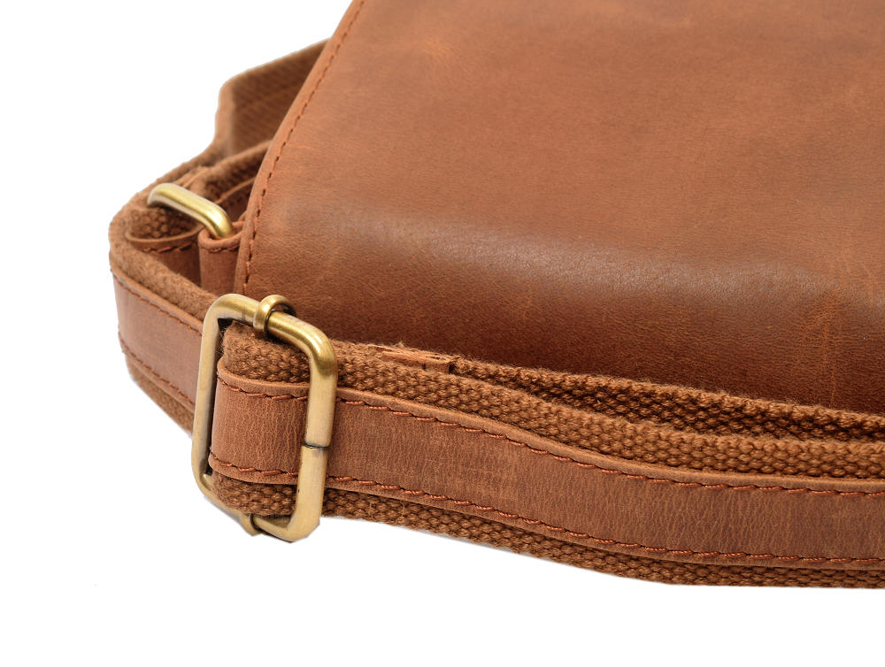 Menzo MB81 Umhängetasche Büffelleder/deltabraun