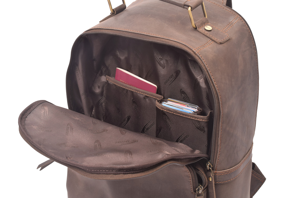 Menzo MB59 Rucksack Büffelleder/marone