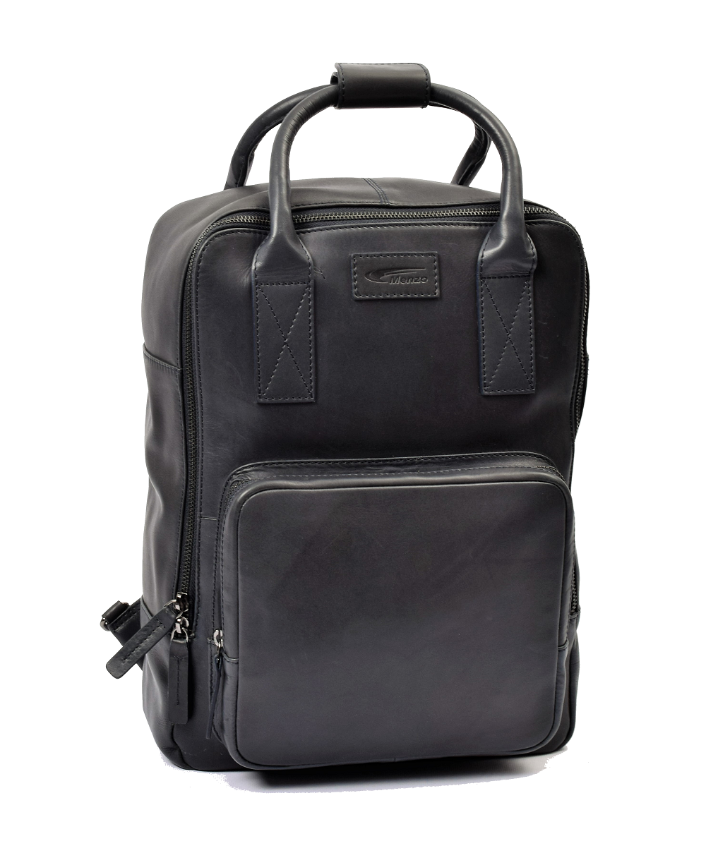 Menzo MB65D - Rucksack Rindsleder/blau