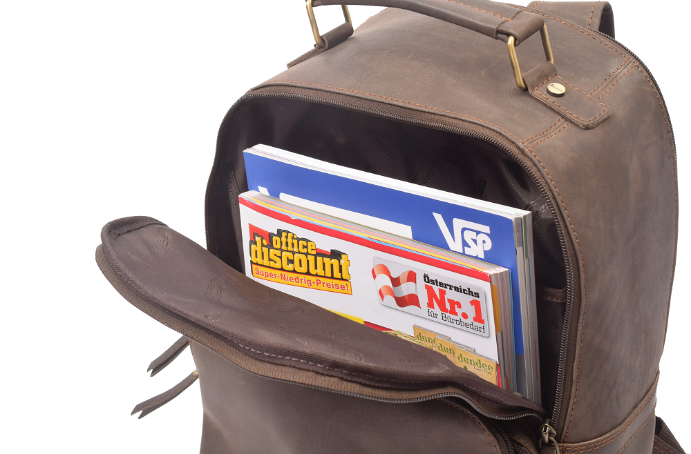 Menzo MB59 Rucksack Büffelleder/marone