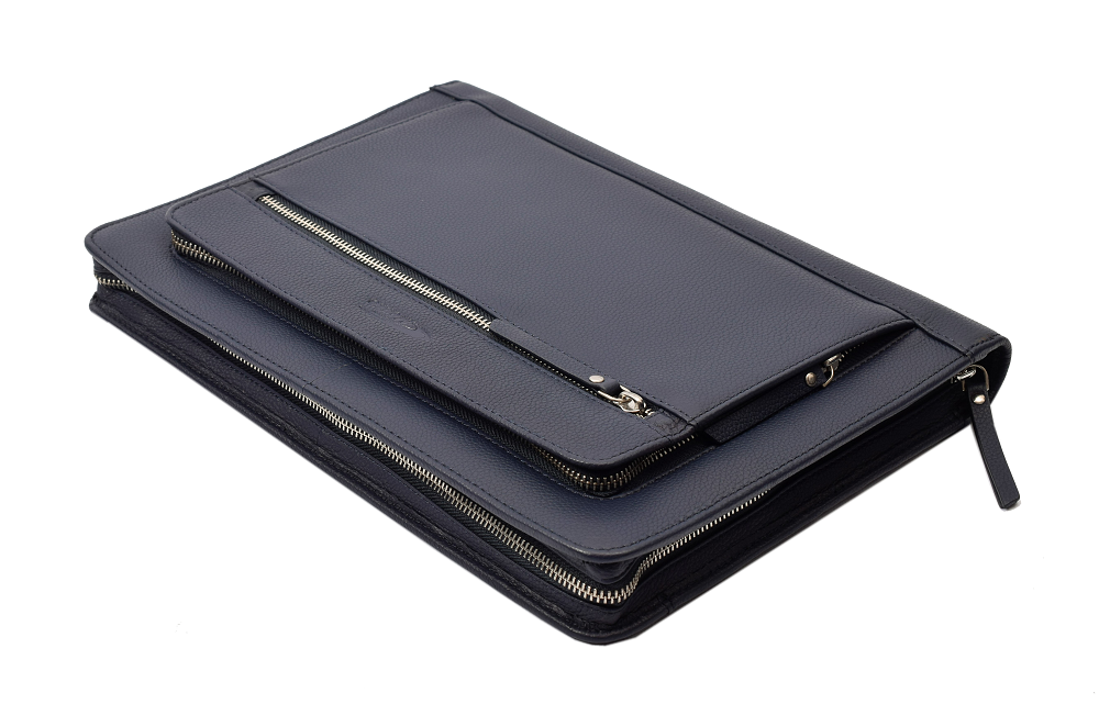Menzo MB102 Schreibmappe A4 Nappaleder/navy