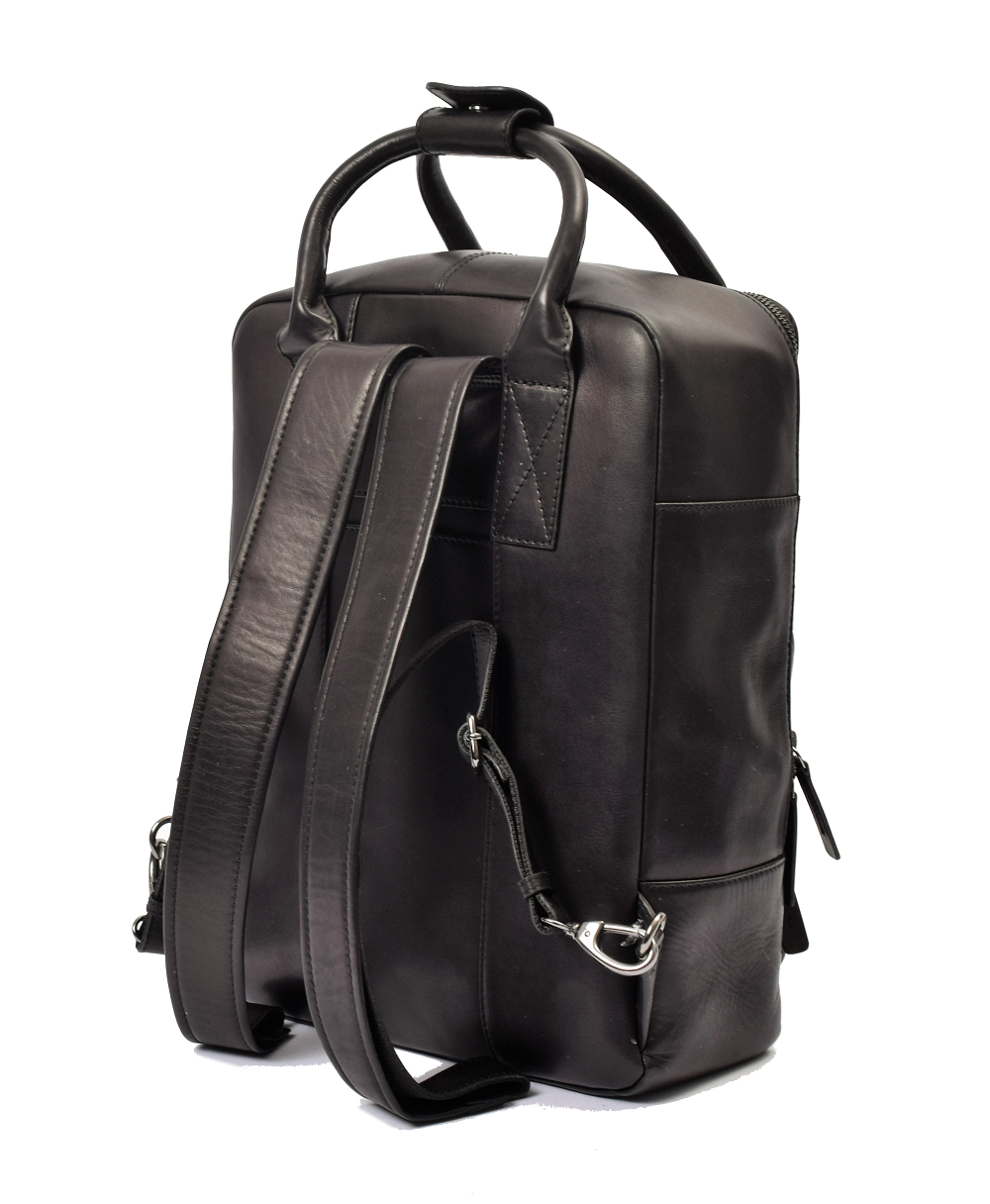 Menzo MB65D - Rucksack Rindsleder/schwarz