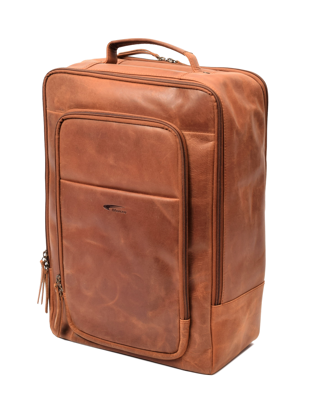 Menzo MB80 - Rucksack Büffelleder/deltabraun für 15,6 Zoll Laptop