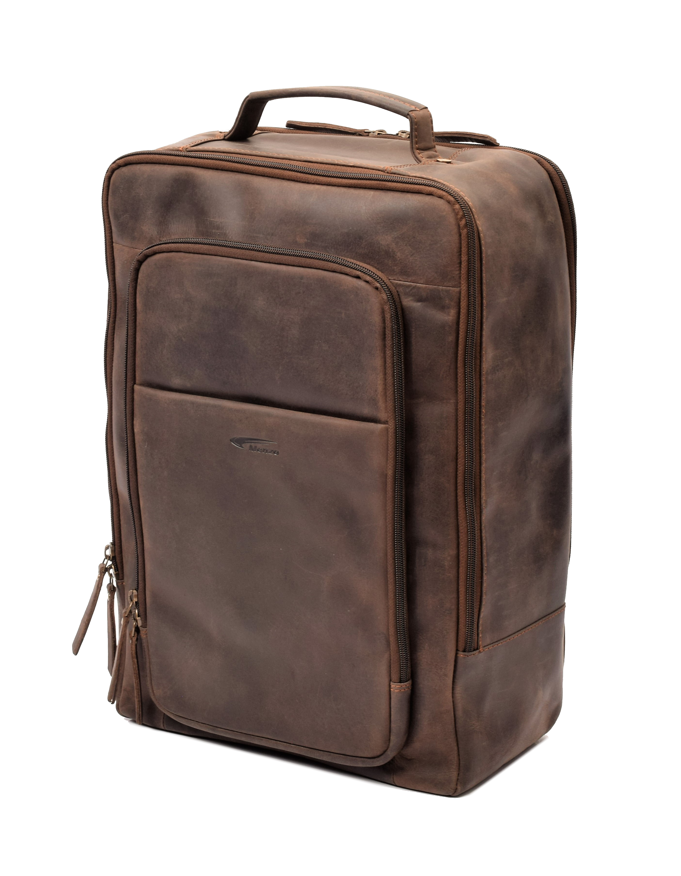Menzo MB80 - Rucksack Büffelleder/marone für 15,6 Zoll Laptop