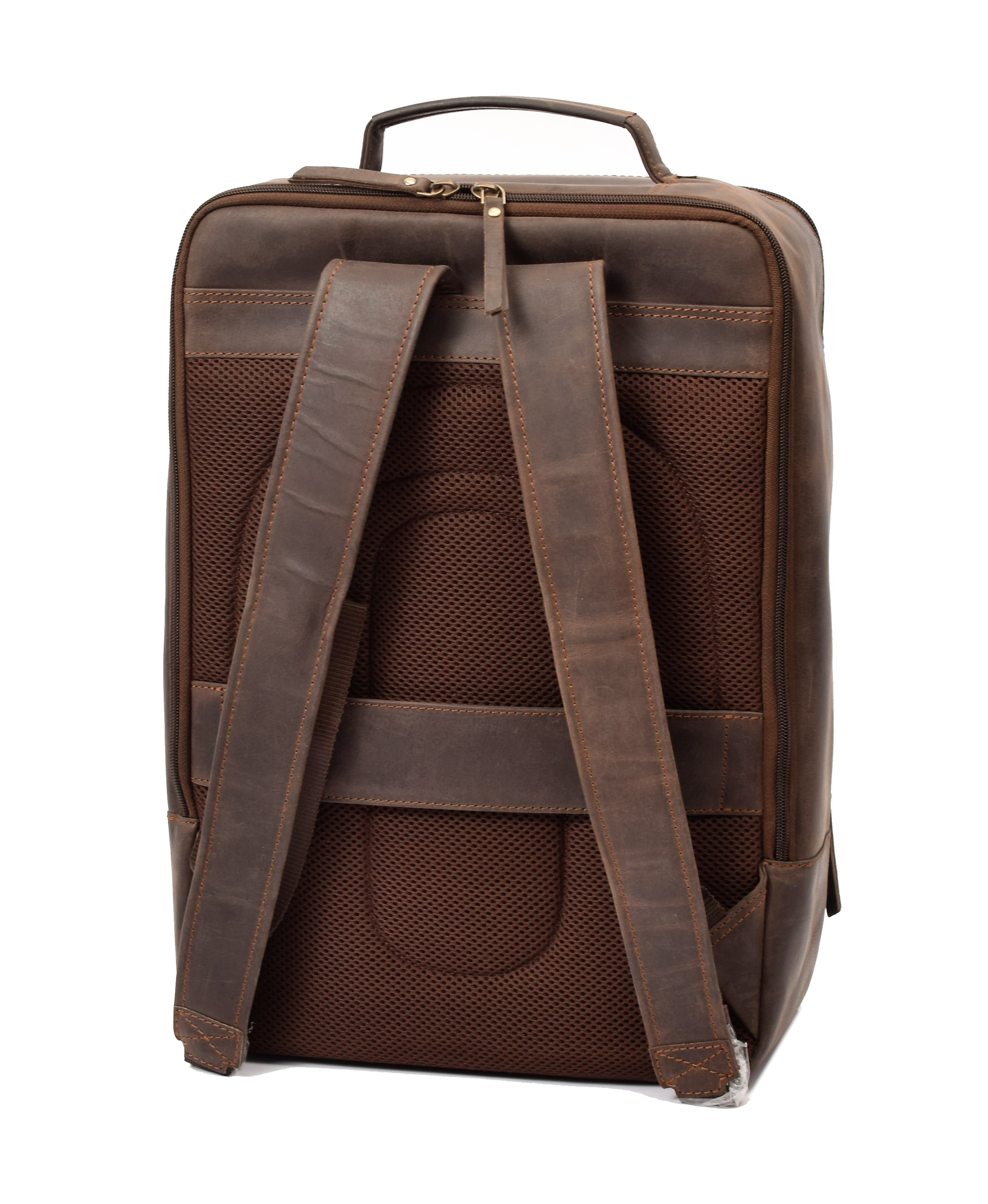 Menzo MB80 - Rucksack Büffelleder/marone für 15,6 Zoll Laptop