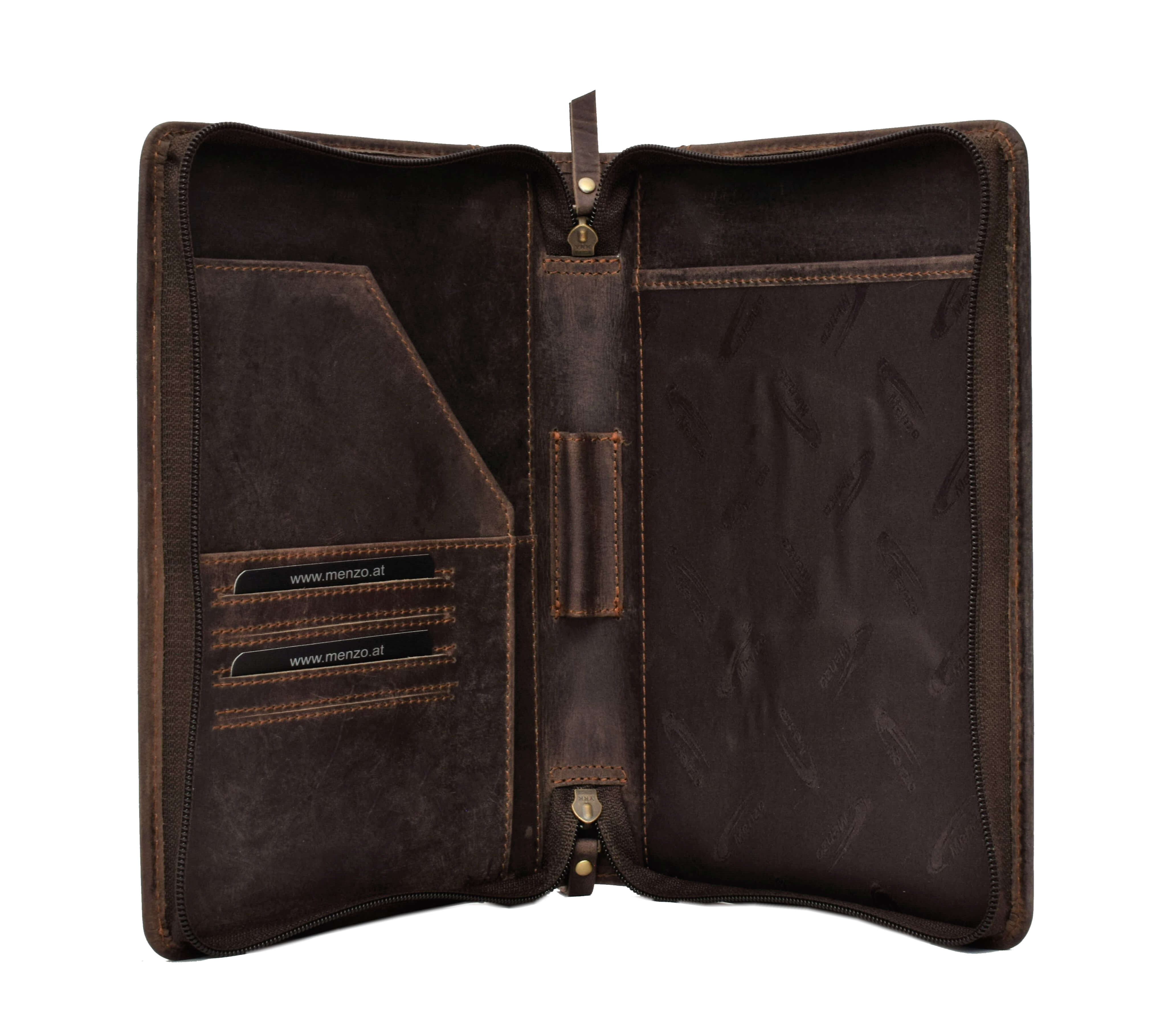 Menzo MB57 Schreibmappe A5 Büffelleder/marone