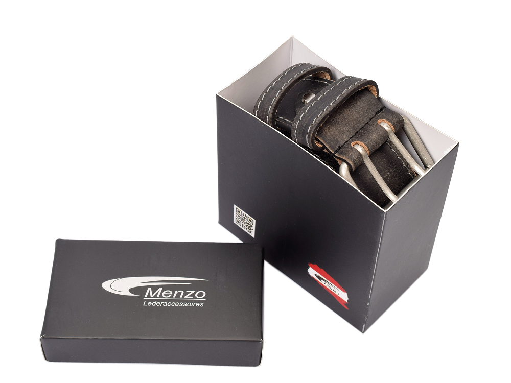 Menzo 3050 Profikellnergürtel (Breite 5cm) Büffelleder / schwarz