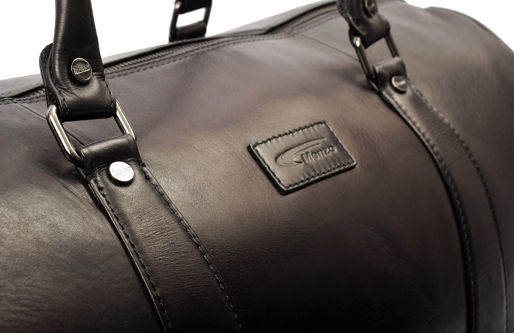 Menzo MB67D Reisetasche Rindsleder/schwarz
