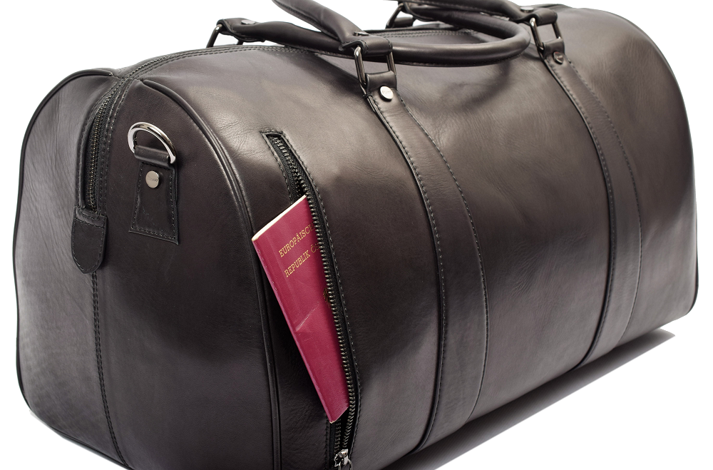 Menzo MB67D Reisetasche Rindsleder/schwarz