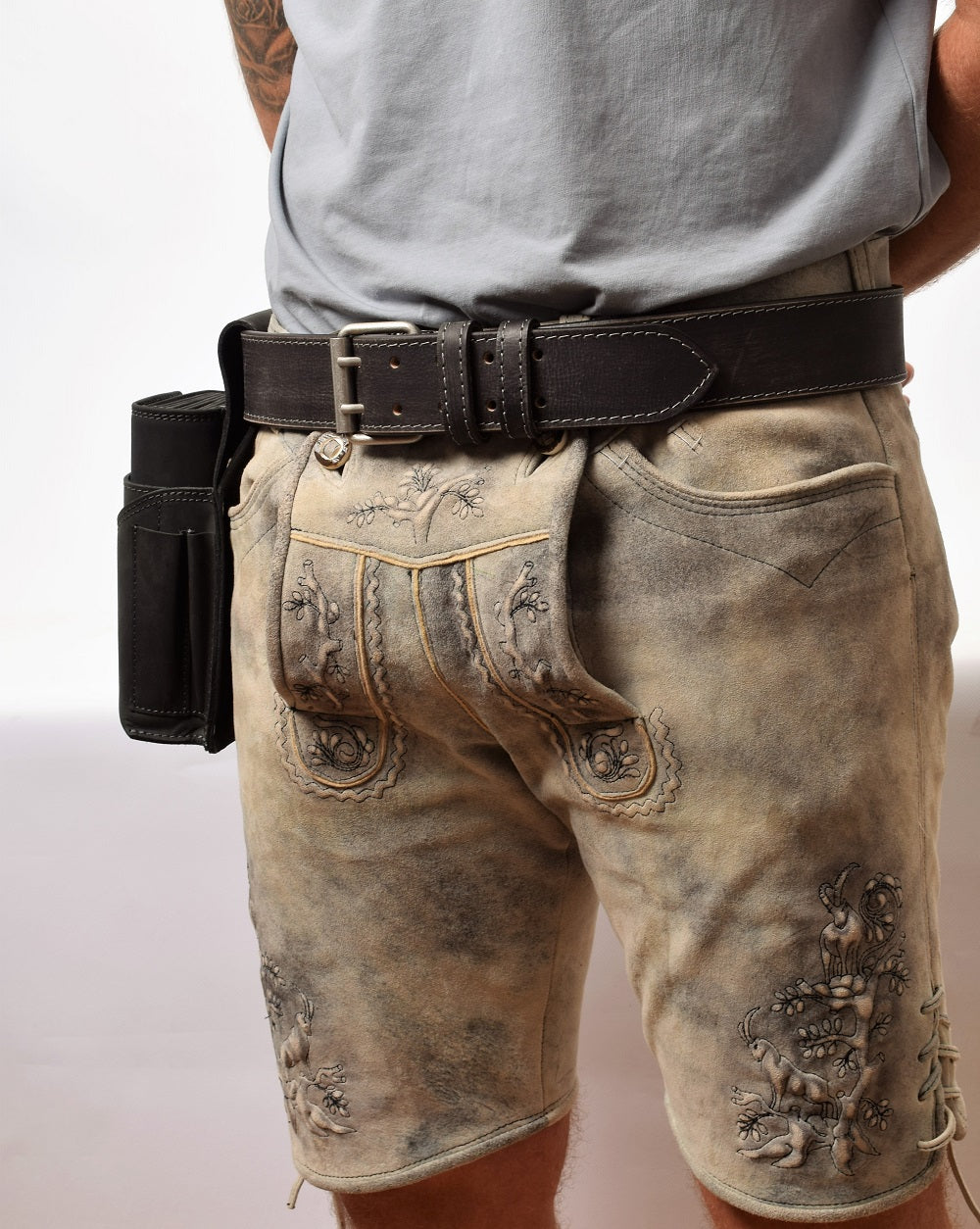 Menzo 3050 Profikellnergürtel (Breite 5cm) Büffelleder / schwarz