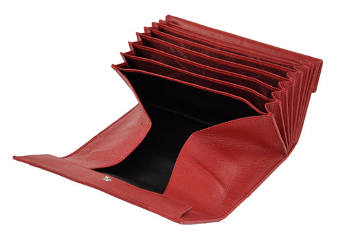 Menzo 916 Kellnerbörse Rindsleder/rot