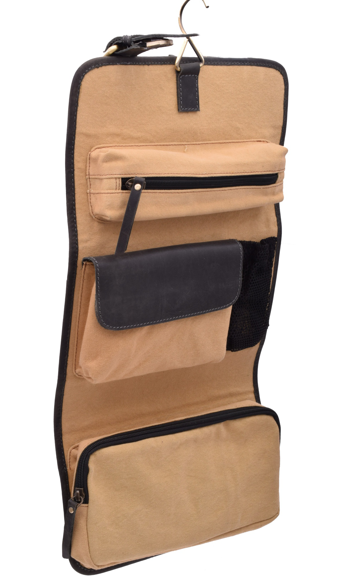 Menzo MB52 Kulturtasche Büffelleder/schwarz