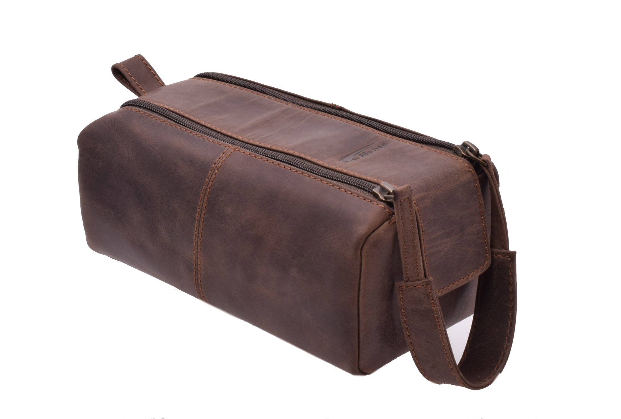 Menzo MB51 Kulturtasche Büffelleder/marone