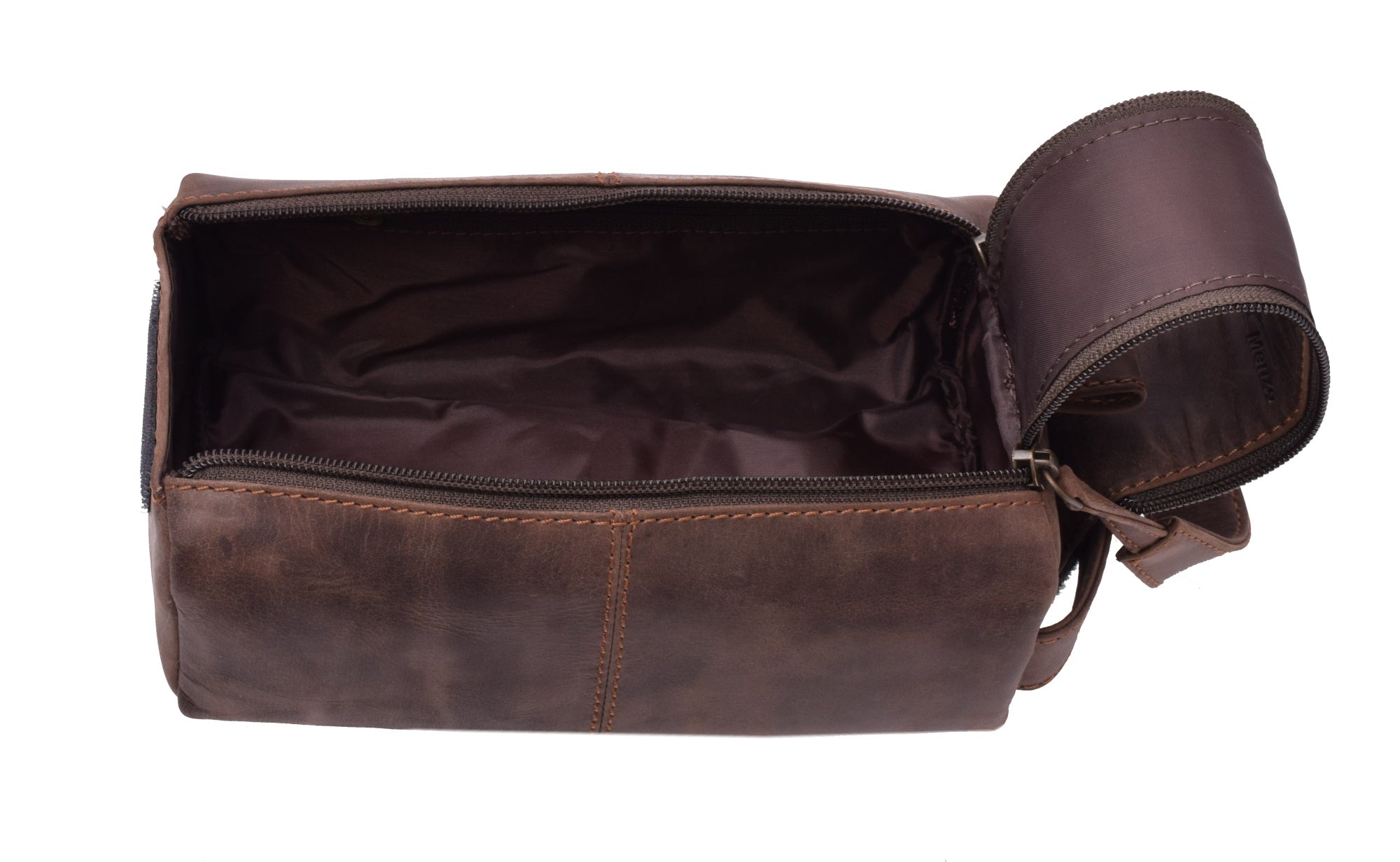 Menzo MB51 Kulturtasche Büffelleder/marone