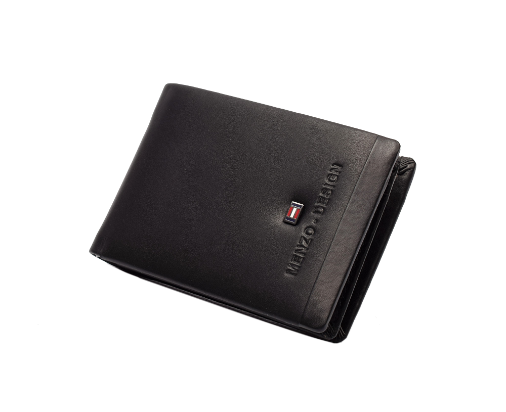 Menzo 7031 Kleinbörse schwarz / Nappaleder