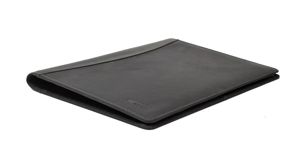 MB58 Dokumentenmappe A4 Büffelleder/schwarz