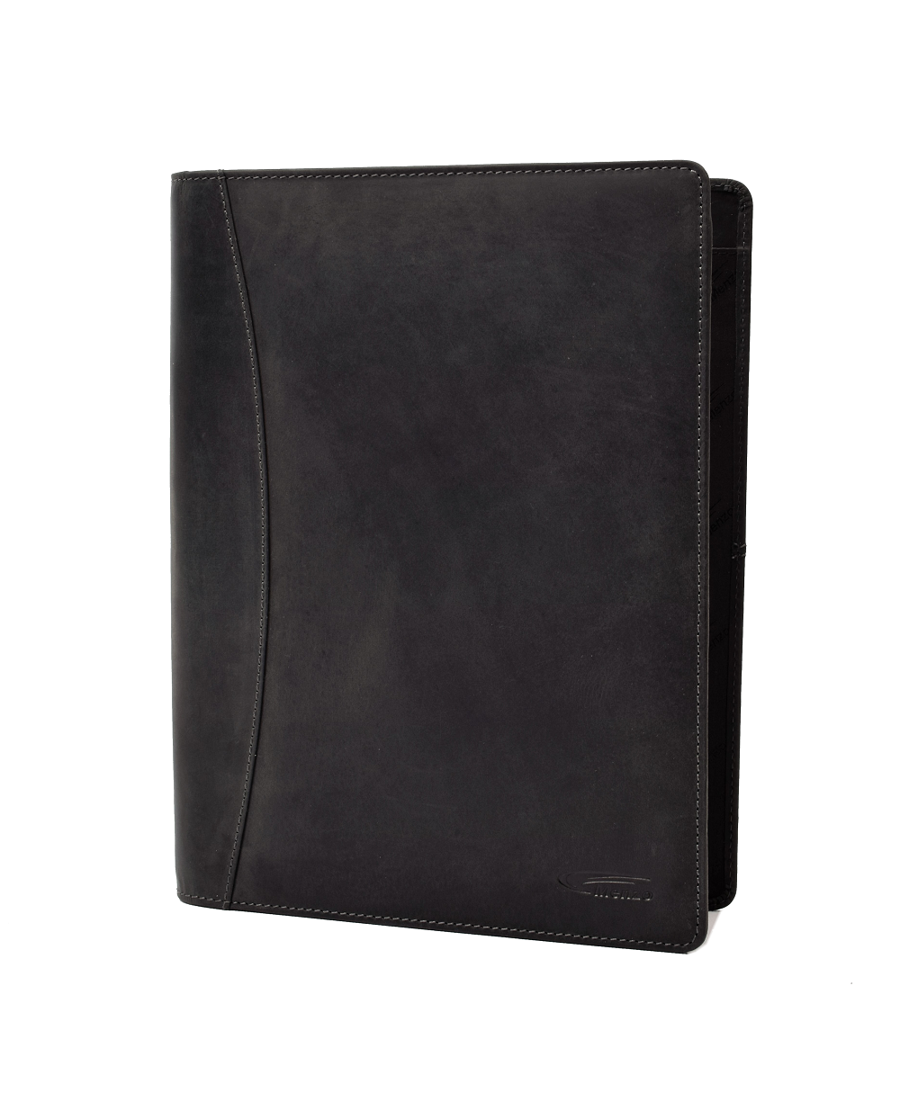 MB58 Dokumentenmappe A4 Büffelleder/schwarz
