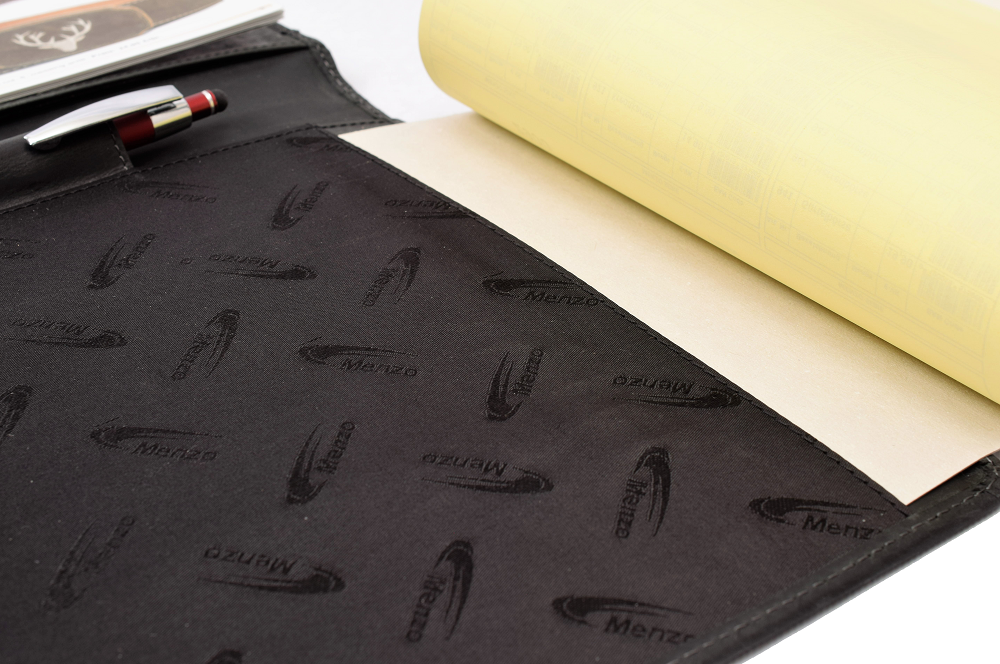 MB58 Dokumentenmappe A4 Büffelleder/schwarz