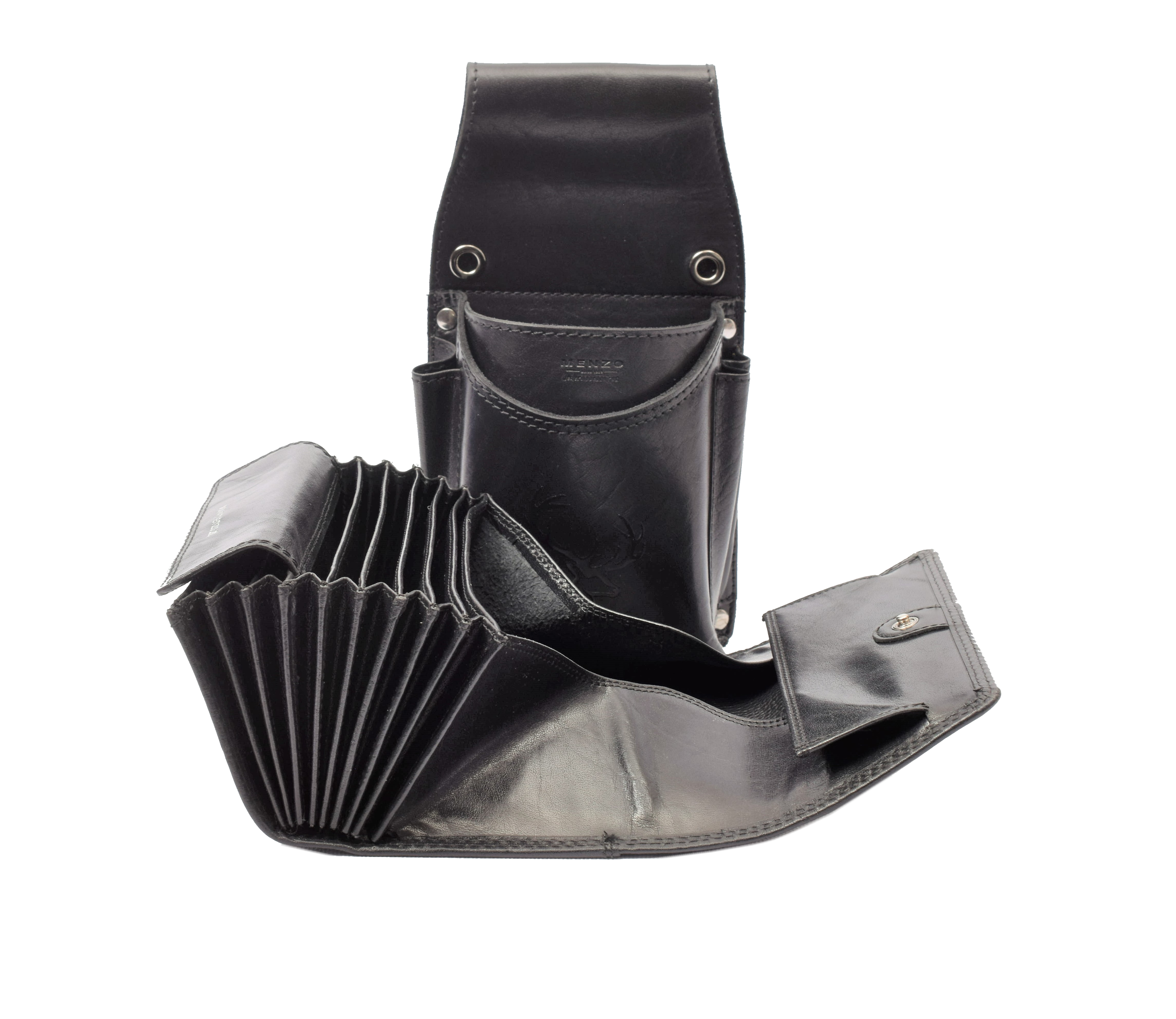 Hochwertiges Menzo 937glossy-hirsch Profikellnerset Sonderedition Büffelleder/schwarz