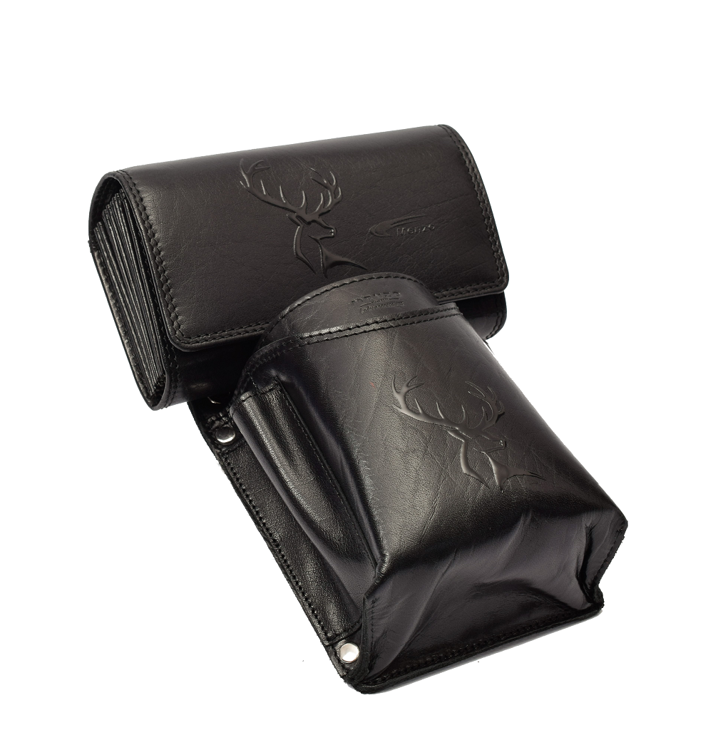Hochwertiges Menzo 937glossy-hirsch Profikellnerset Sonderedition Büffelleder/schwarz