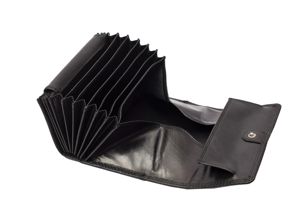 Hochwertiges MENZO 937Cglossy Hirsch Sonderedition - Profikellnerset mit Ordermanfach Rindsleder/schwarz