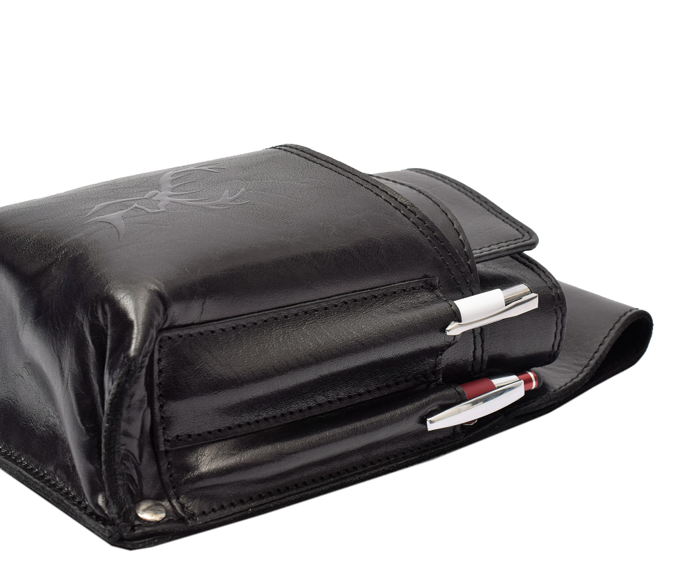 Hochwertiges Menzo 937glossy-hirsch Profikellnerset Sonderedition Büffelleder/schwarz