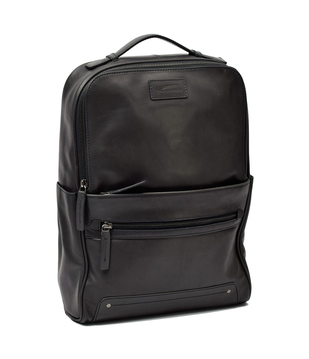 Menzo MB66D - Rucksack Rindsleder/blau