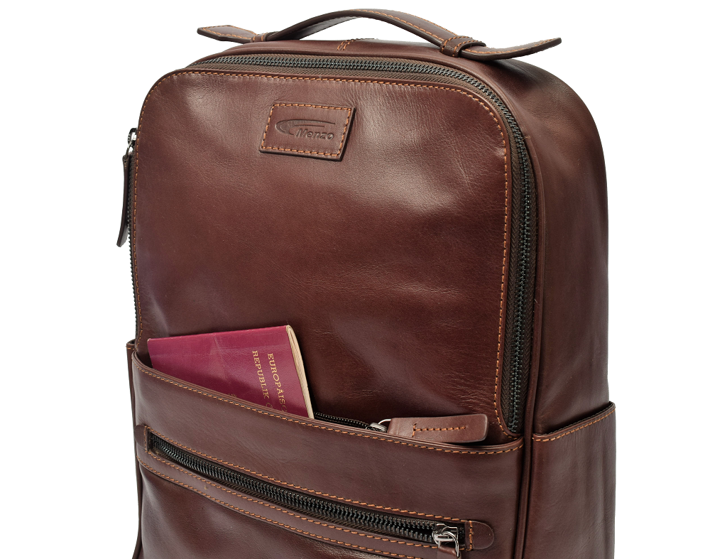 Menzo MB66D - Rucksack Rindsleder/braun