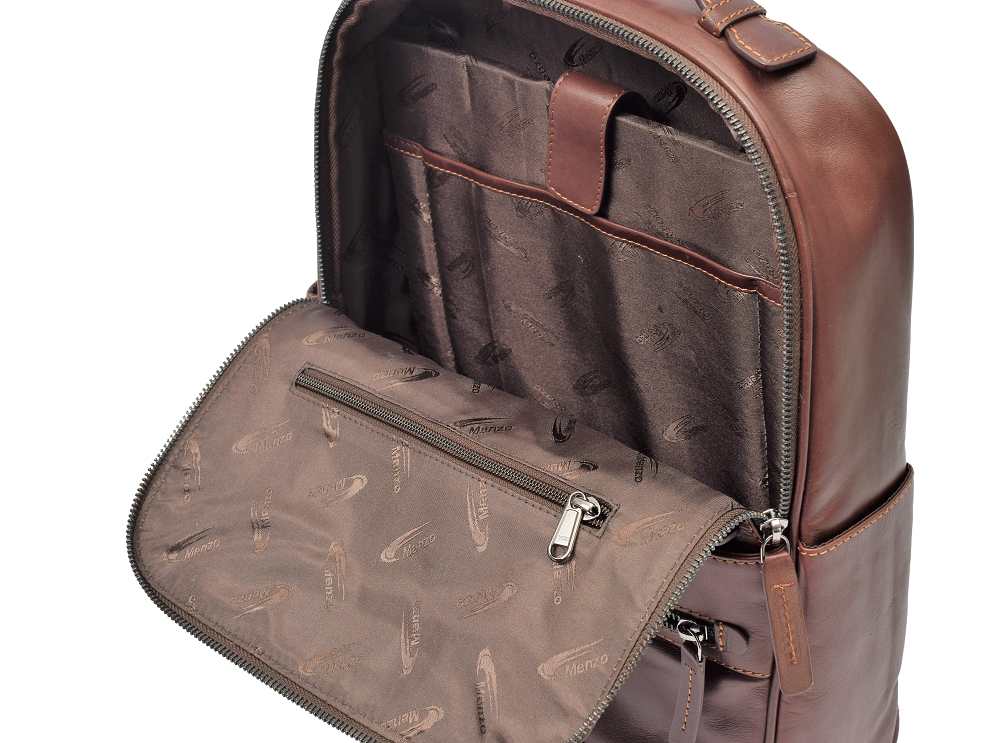 Menzo MB66D - Rucksack Rindsleder/braun