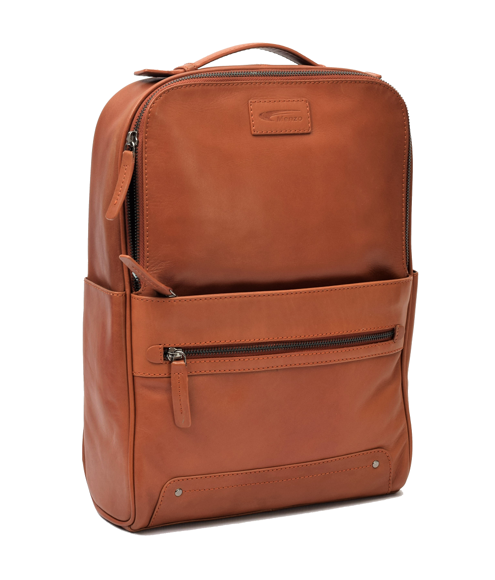 Menzo MB66D - Rucksack Rindsleder/cognac