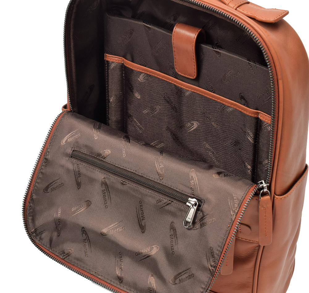 Menzo MB66D - Rucksack Rindsleder/cognac