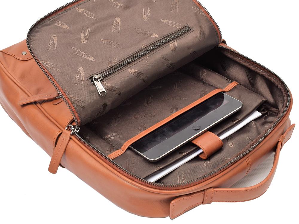 Menzo MB66D - Rucksack Rindsleder/cognac