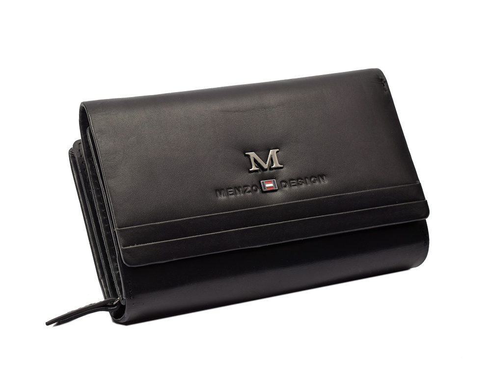 Menzo 7006 Damenbörse schwarz / Nappaleder