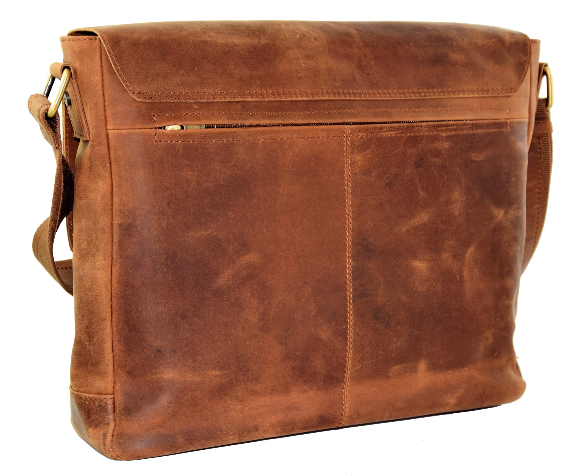 Menzo MB16 - 15,6 Zoll Laptop-Aktentasche Büffelleder/deltabraun