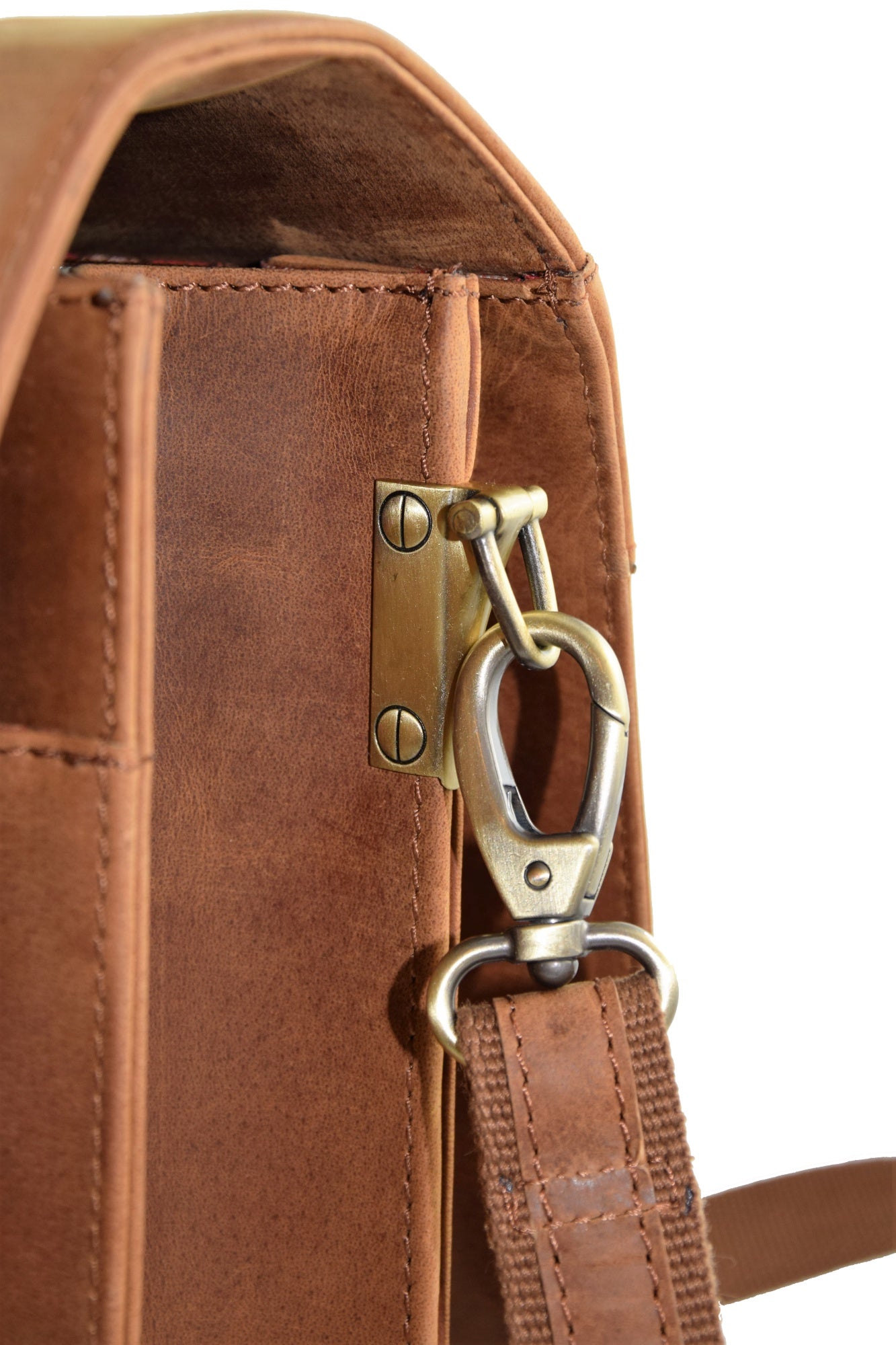 Menzo MB2 - 15,6 Zoll Laptop-Aktentasche Büffelleder/deltabraun