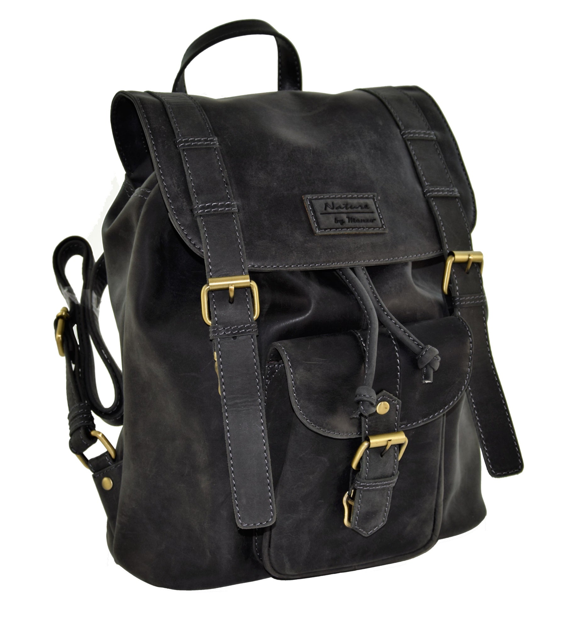 Menzo MB3 Rucksack Büffelleder/schwarz