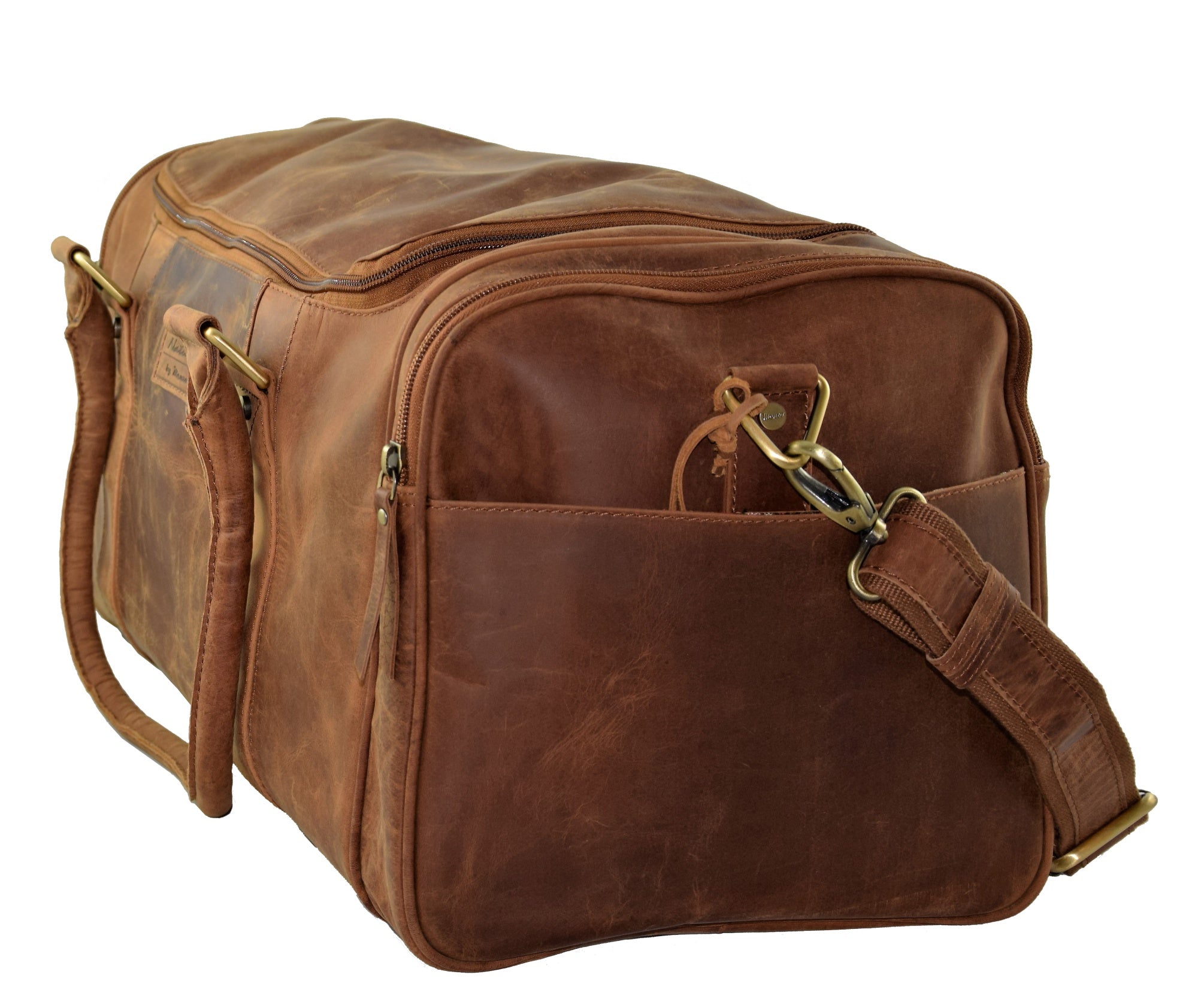 Menzo MB35 Reisetasche Büffelleder/deltabraun