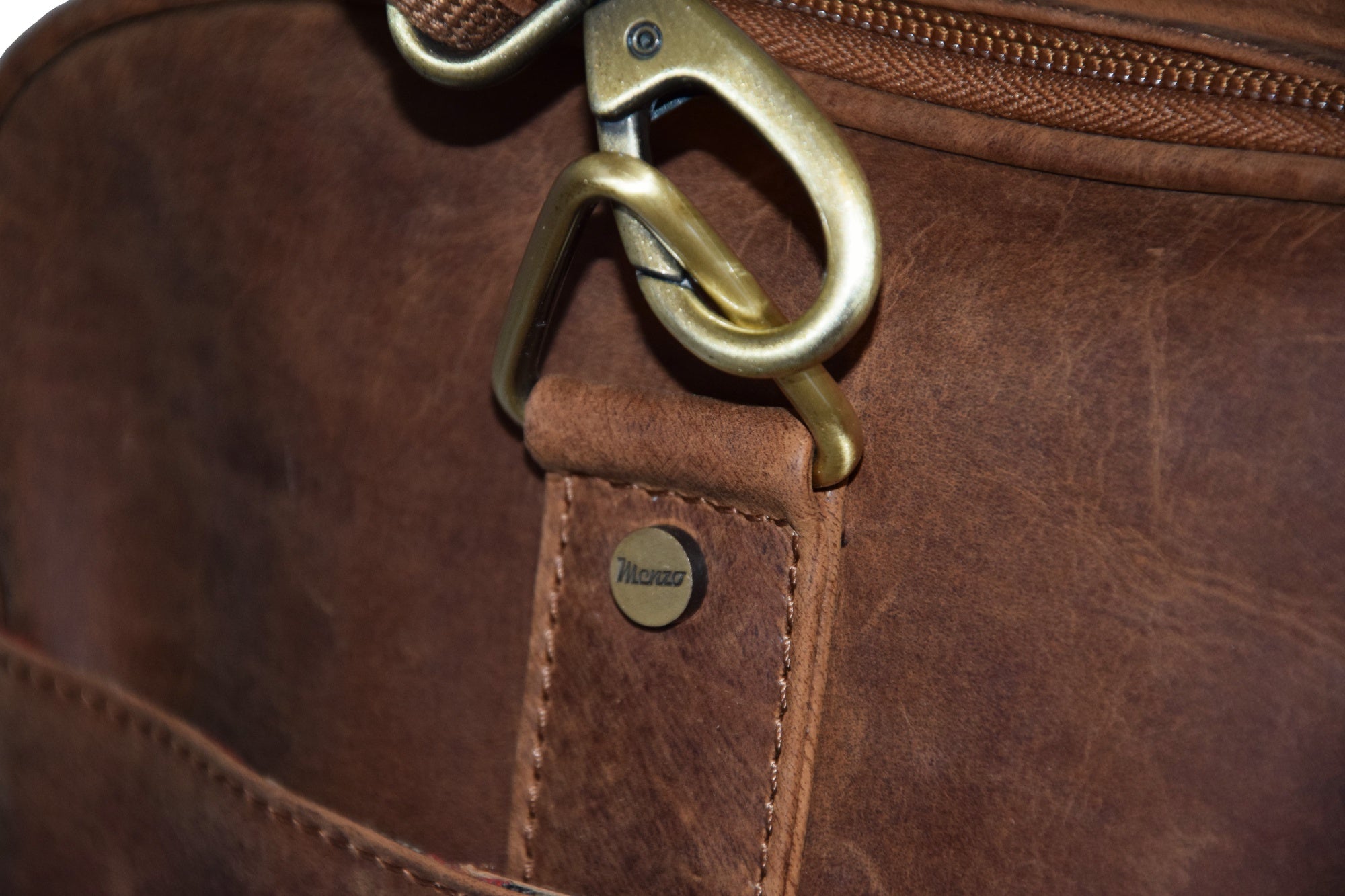 Menzo MB35 Reisetasche Büffelleder/deltabraun