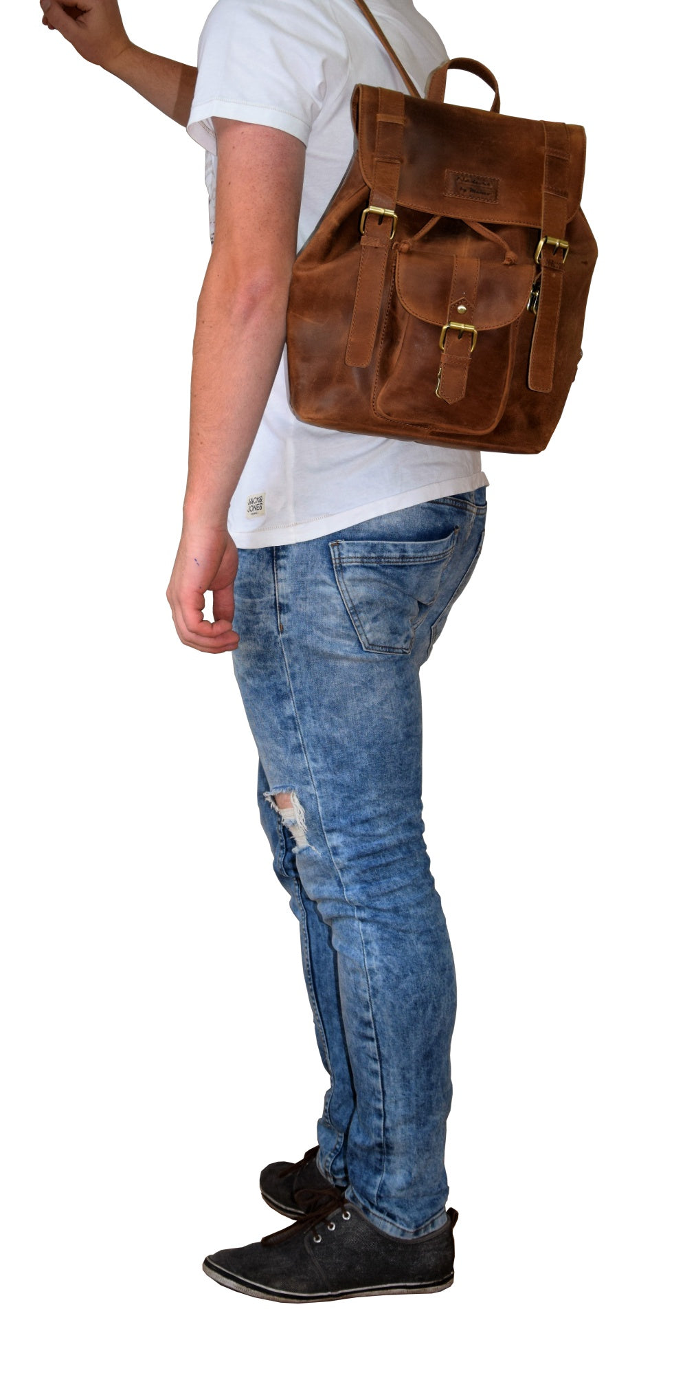 Menzo MB3 Rucksack Büffelleder/deltabraun