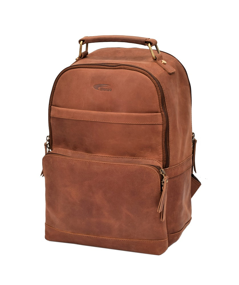 Menzo MB59 Rucksack Büffelleder/deltabraun