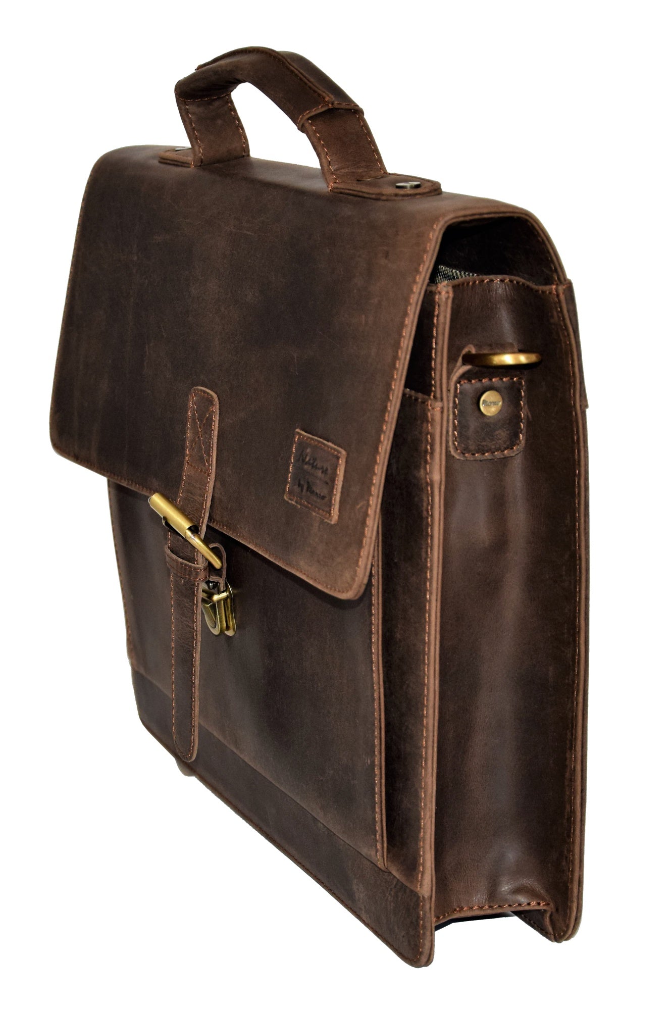 Menzo MB19 - 15,6 Zoll Aktentasche Büffelleder/marone