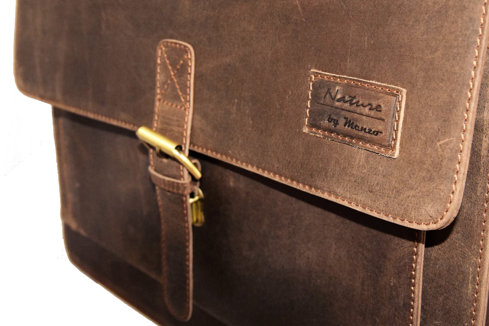 Menzo MB19 - 15,6 Zoll Aktentasche Büffelleder/marone