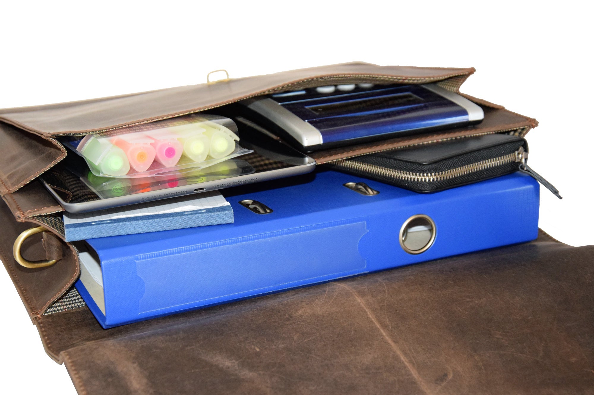 Menzo MB19 - 15,6 Zoll Aktentasche Büffelleder/marone