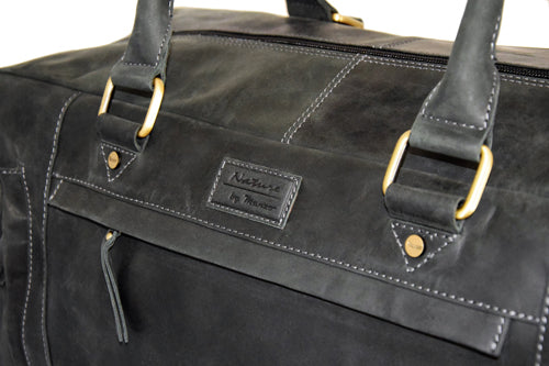 Menzo MB20 Reisetasche Büffelleder/schwarz