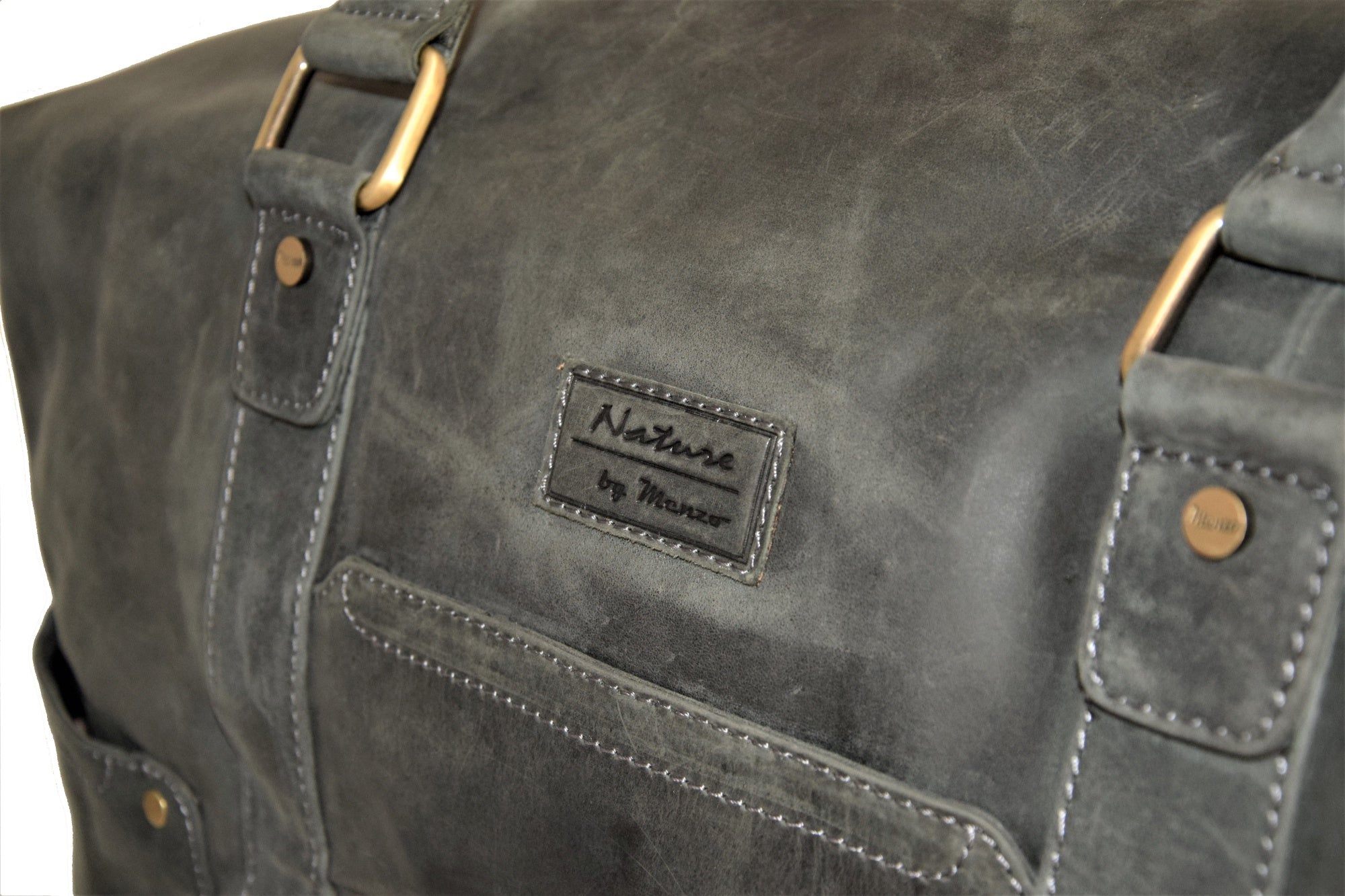 Menzo MB21 Reisetasche Büffelleder/schwarz