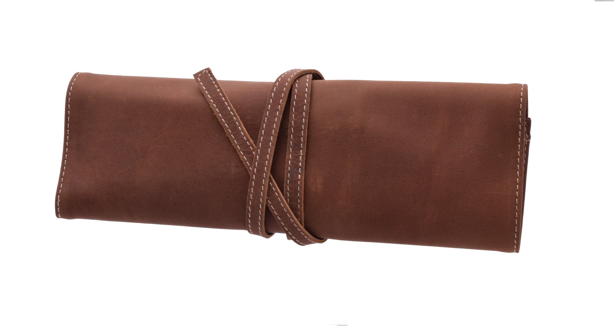 Menzo MB28 Stifte/Pinseletui Büffelleder/deltabraun